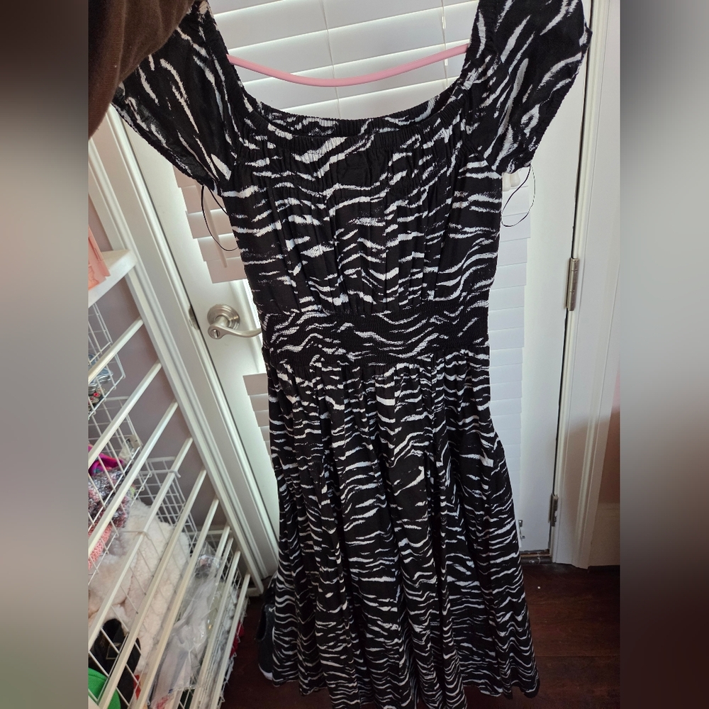 Black And White Maxi Dress